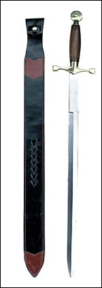 With split-leather sheath. 23 1/2