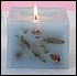 28045 Sea shells are the pattern, French vanilla the scent for this lovely decorative candle. 