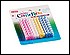 30875 Pack of 20 striped candles in assorted colors. 